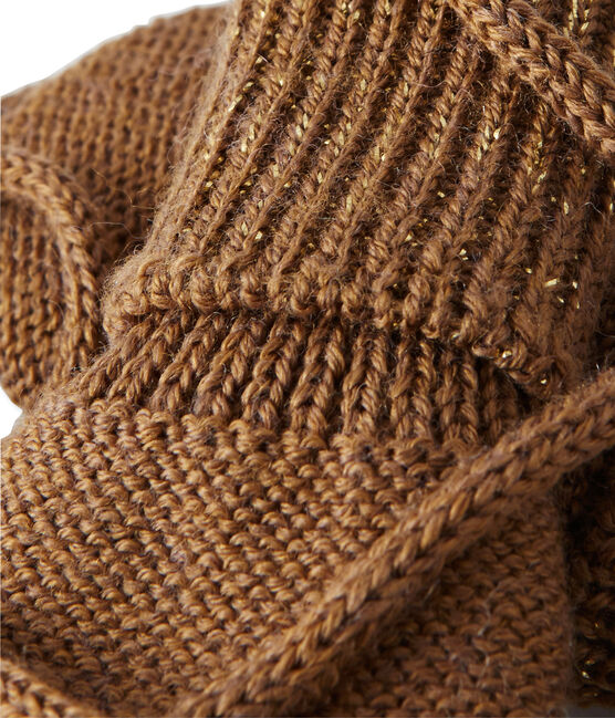 Moufles bébé fille marron BRINDILLE/jaune DORE