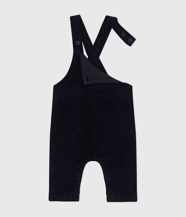 Fluwelen tuinbroek voor baby's blauw