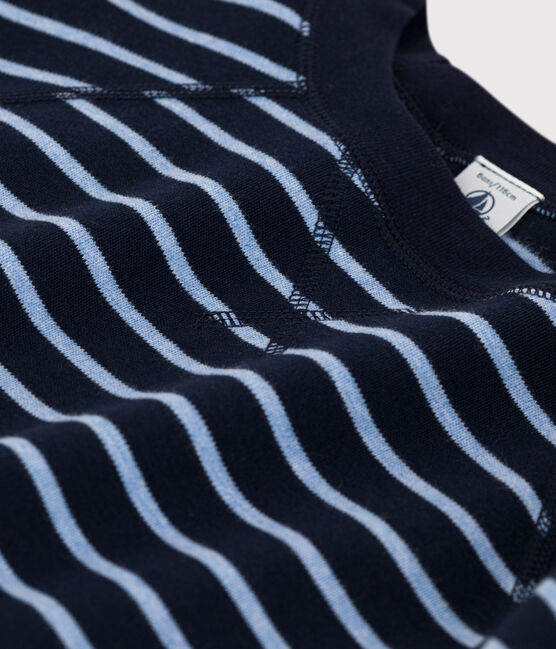 Sweatshirt van katoen voor jongens/meisjes blauw SMOKING/ SKY CHINE