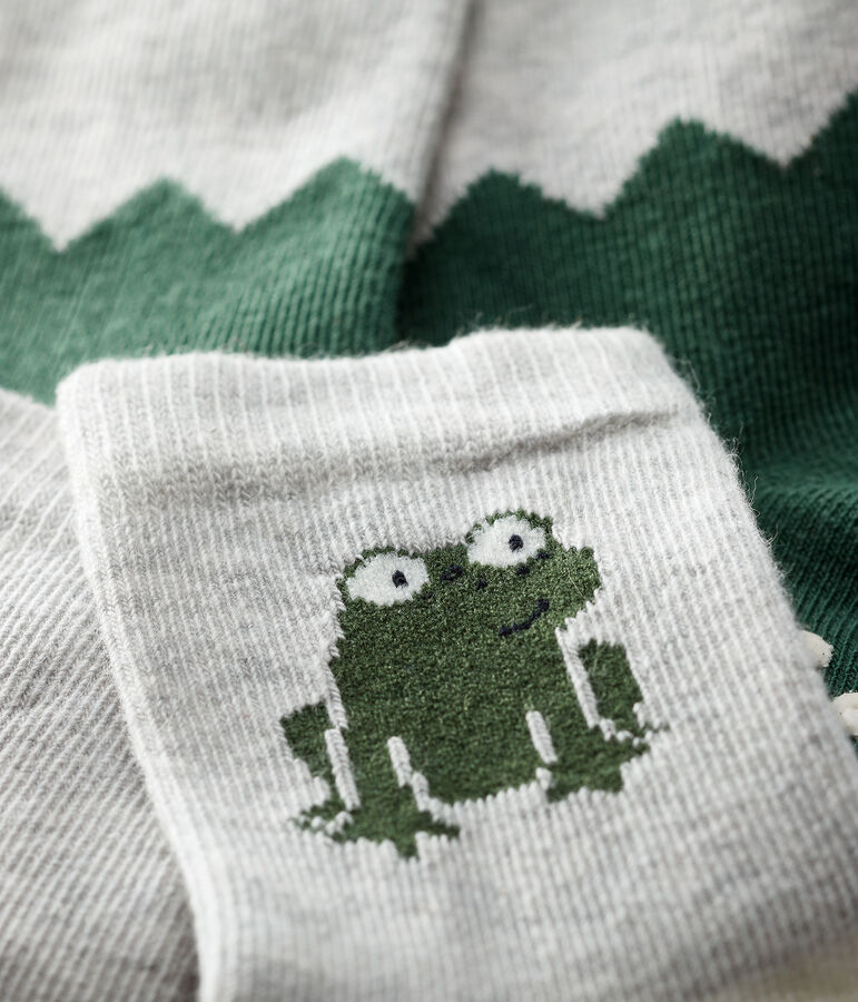 Lot de 2 chaussettes &agrave; motif b&eacute;b&eacute; gar&ccedil;on multicouleur