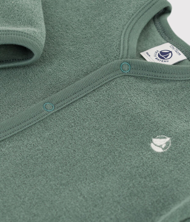 Dors-bien b&eacute;b&eacute; en bouclette &eacute;ponge vert