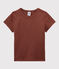 Tee-shirt iconique en coton enfant fille - garçon orange MADRAS