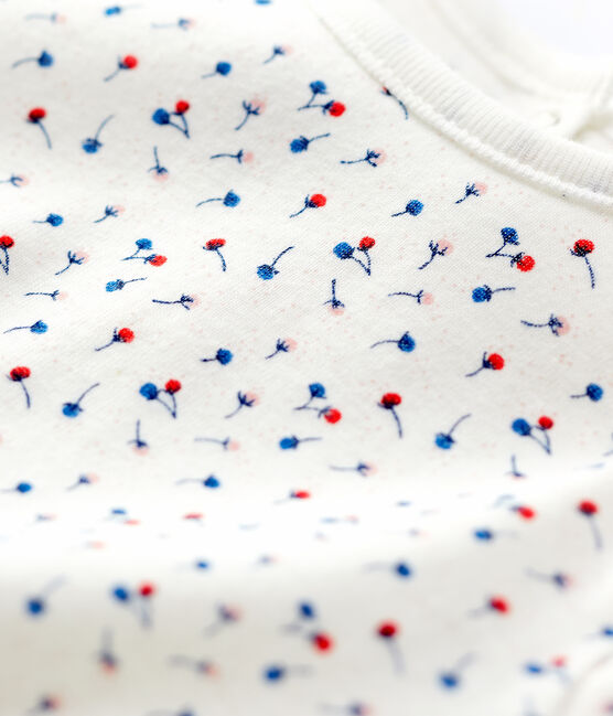 Katoenen blouse baby. wit MARSHMALLOW/wit MULTICO