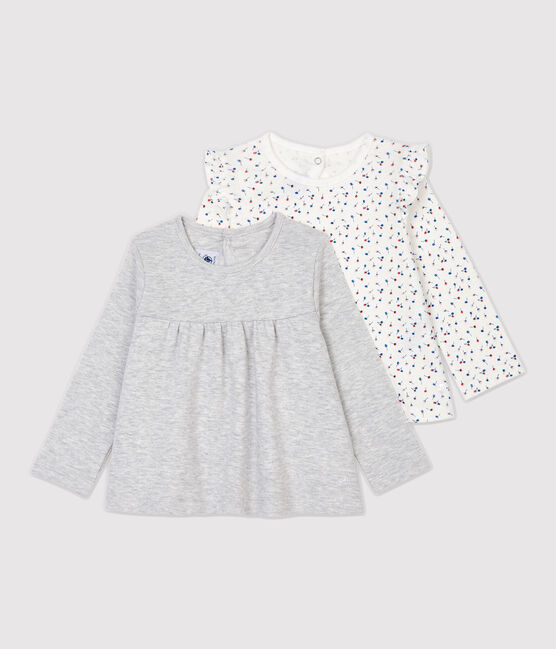 Set met 2 katoenen blouses baby. variante 2