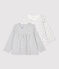 Set met 2 katoenen blouses baby. variante 2
