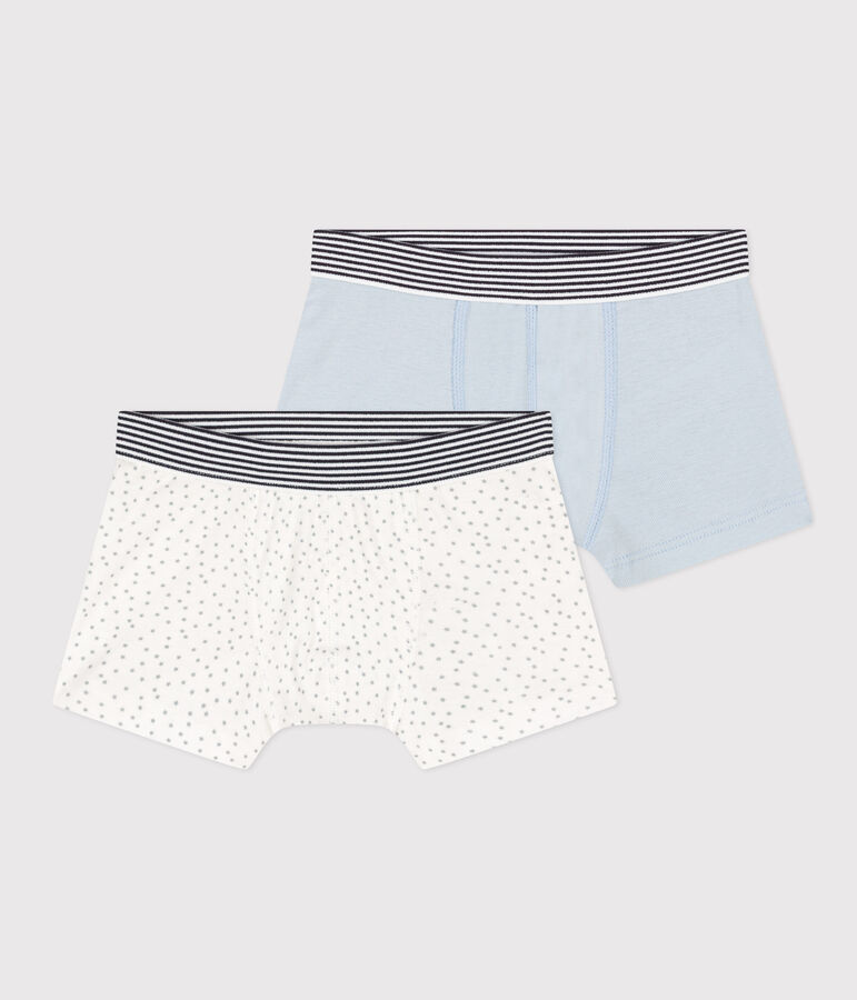Set van 2 boxershorts voor jongens met sterretjes in katoen multicouleur
