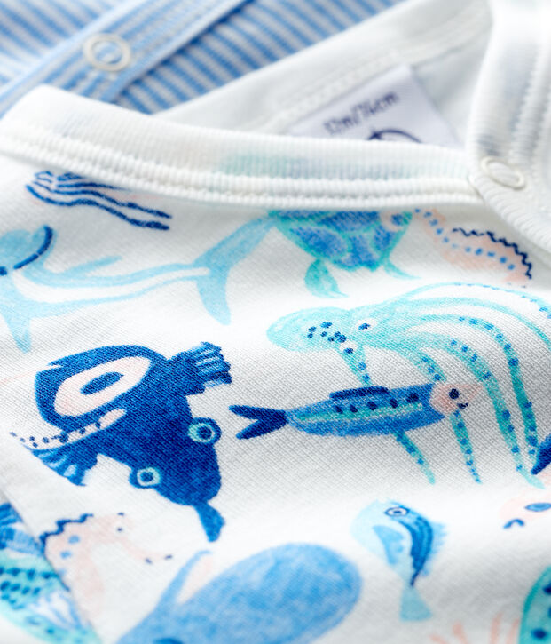 Lot de 2 combicourts en coton multicouleur