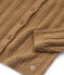 Vest in wol/katoen bruin BRINDILLE
