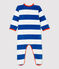 Gestreept slaappakje baby's van fluweel MAJOR/ MONTELIMAR