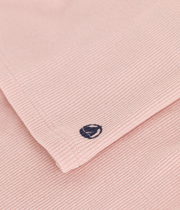 Effen pyjamashort en tanktop van katoen en Lyocell voor kinderen roze