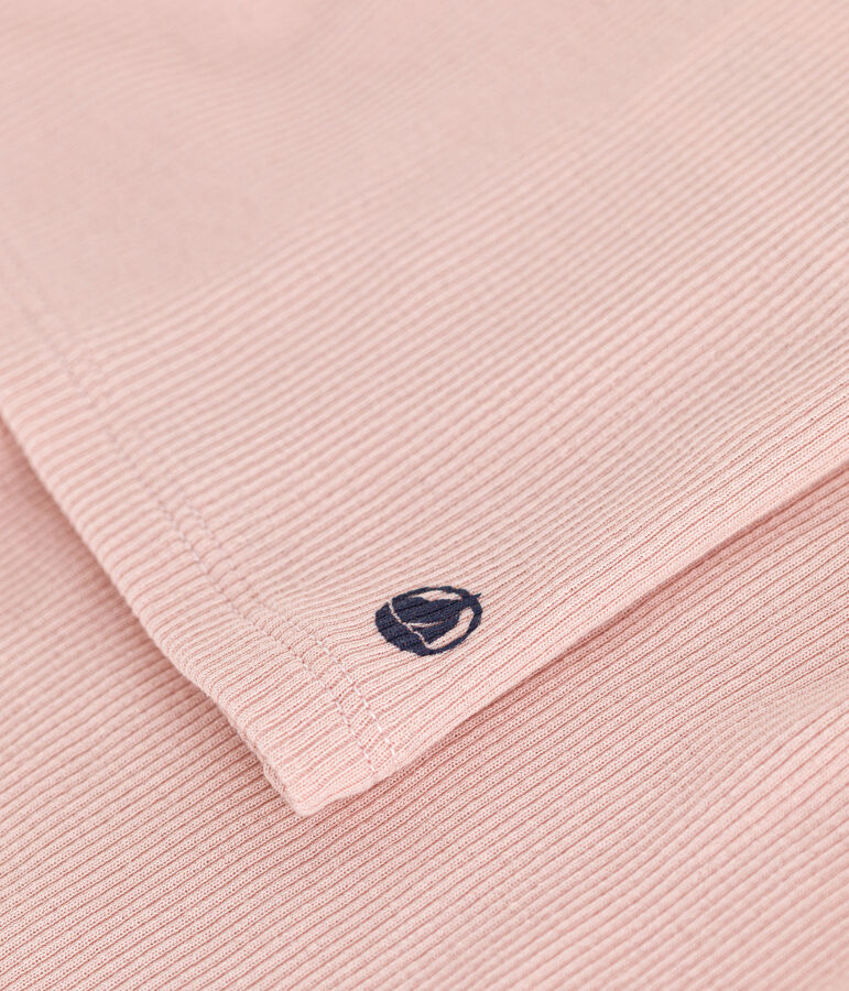 Effen pyjamashort en tanktop van katoen en Lyocell voor kinderen roze