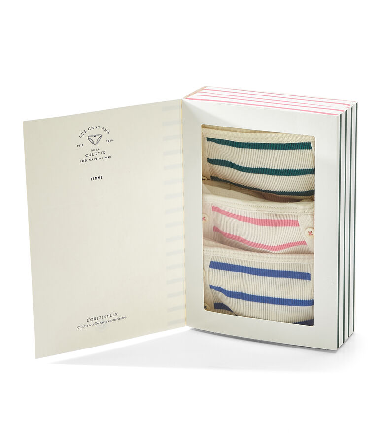 Set van 3 onderbroekjes vrouw wit .