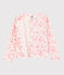 Cardigan van piqué jersey voor meisjes roze FLEUR/wit MULTICO