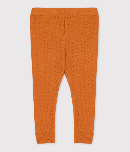 Legging bébé en coton ajouré marron ECUREUIL