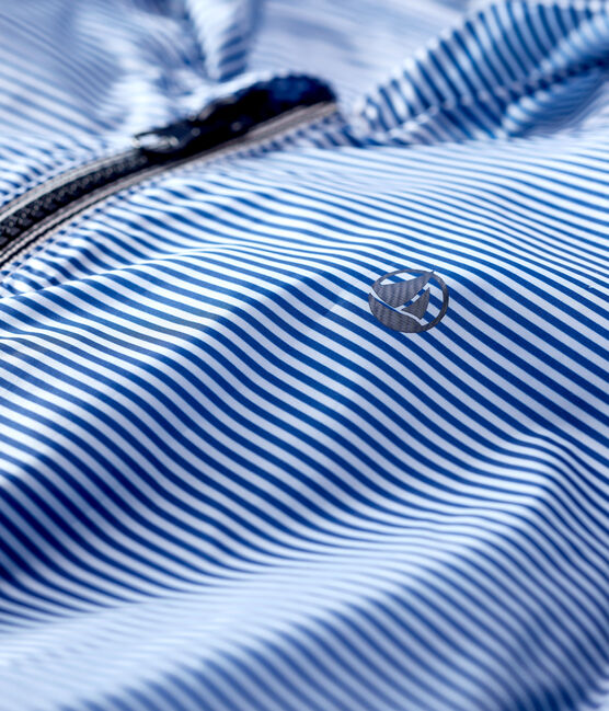 Windstopper van gerecycleerd polyester voor jongens blauw SURF/wit MARSHMALLOW