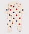 Katoenen babypyjama met bloemenprint wit AVALANCHE/ MULTICO