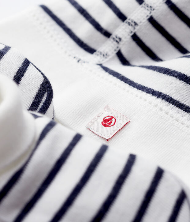 Lot 2 pi&egrave;ces b&eacute;b&eacute; marini&egrave;re en coton biologique multicouleur