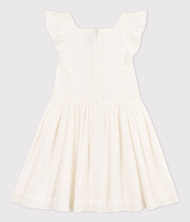 Robe en broderie anglaise enfant fille blanc