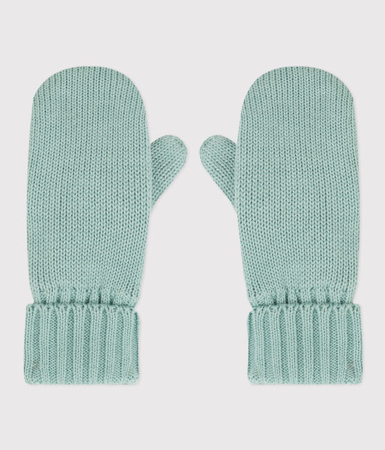 Moufles en tricot doublé en polaire enfant garçon-fille PAUL