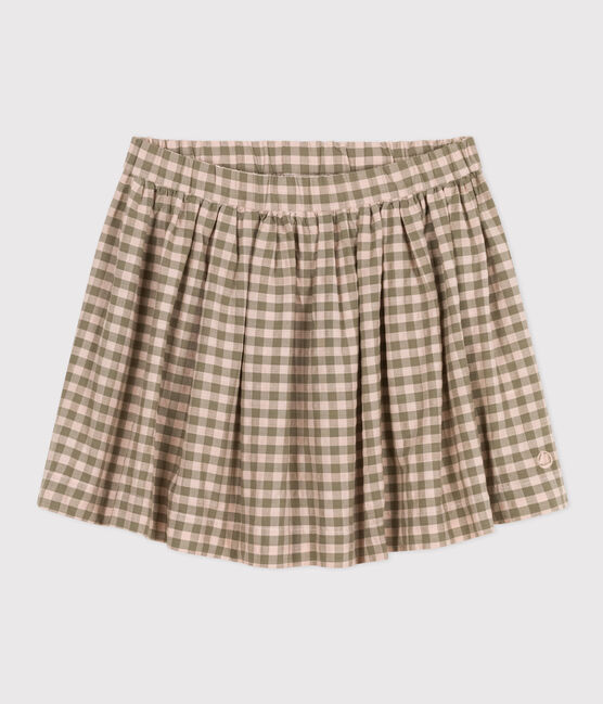 Jupe imprimée en coton enfant fille MARECAGE/ SALINE