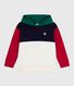 Katoenen sweatshirt met kap en colorblock voor kinderen