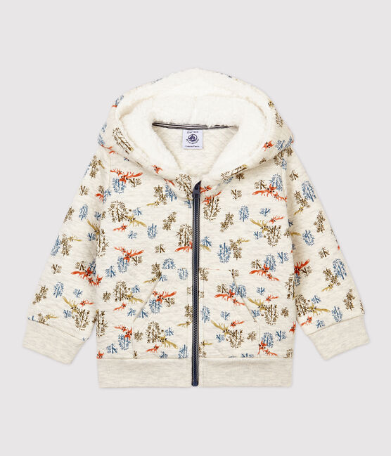 Gewatteerd babyvest. beige MONTELIMAR/wit MULTICO