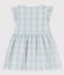 Popeline vichy babyjurkje BOLDAIR/ MARSHMALLOW