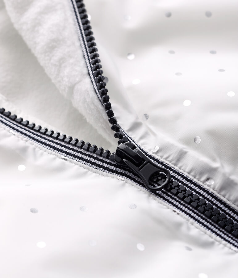 Babyjasje voor jongen / meisje met print wit MARSHMALLOW/grijs ARGENT