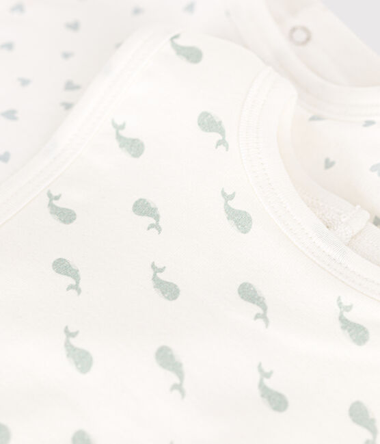 Lots de deux bavoirs bébé en coton variante 2