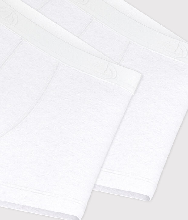 Lot de 2 boxers blancs petit gar&ccedil;on multicouleur