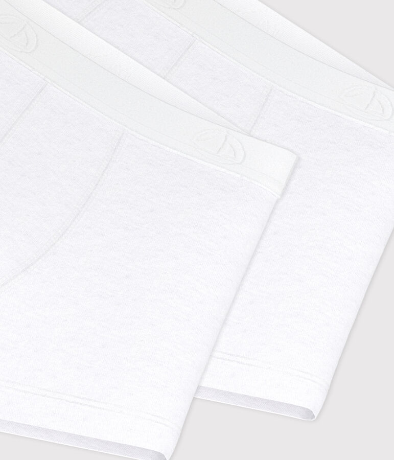 Lot de 2 boxers blancs petit gar&ccedil;on multicouleur