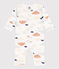 Dors-bien sans pieds imprimés en coton MARSHMALLOW/ CHALOUPE