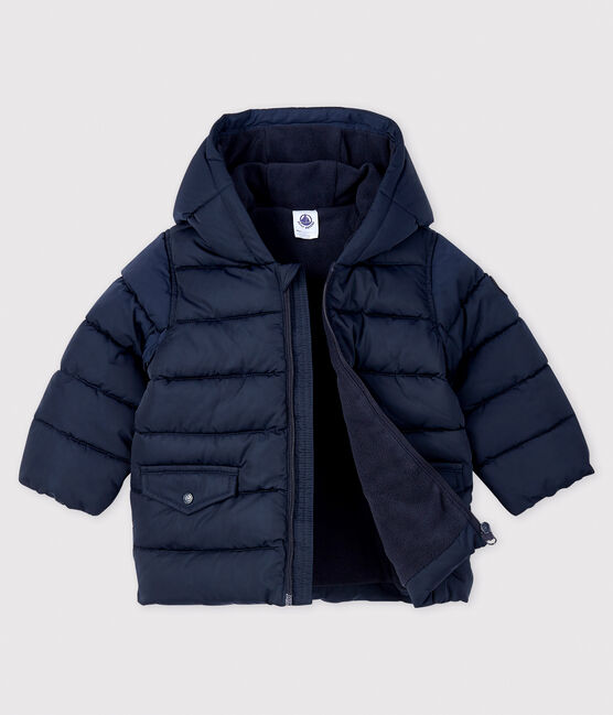 Gecapitonneerde donsjas baby jongen blauw SMOKING