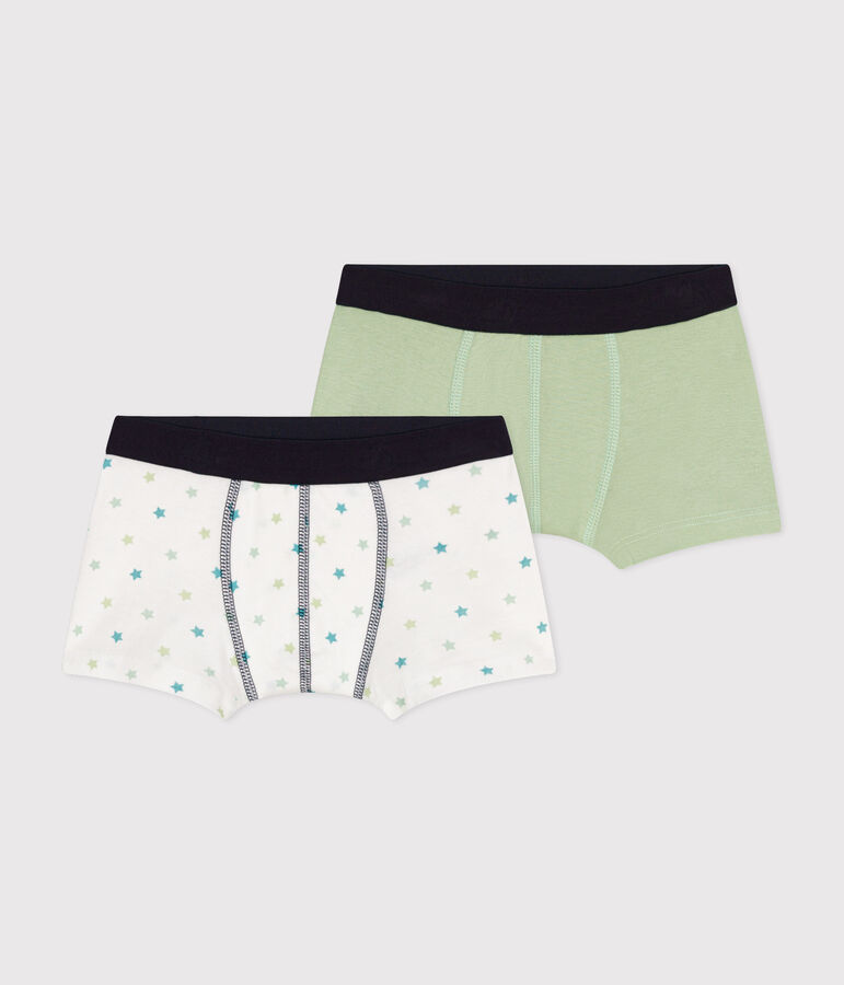 Lot de 2 boxers en coton multicouleur