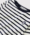 Jersey marinière voor meisjes - jongens wit MARSHMALLOW/blauw SMOKING