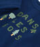 Tee-shirt manches longues en jersey fin bébé bleu MEDIEVAL