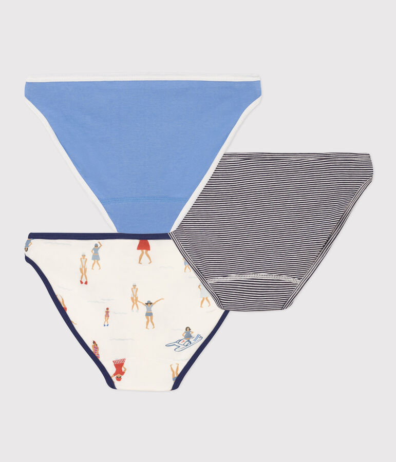 Set van 3 damesslipjes in katoen multicouleur