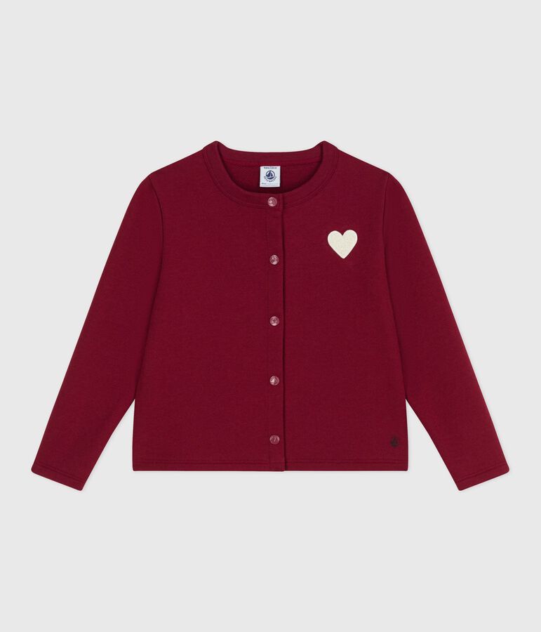 Fleece vestje voor meisjes rood