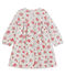 Robe manches longues bébé fille imprimée gris BELUGA/blanc MULTICO