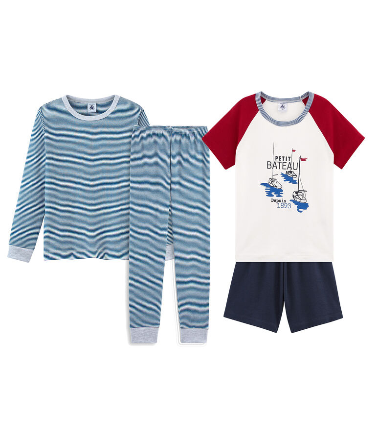 Set met 2 pyjama's voor kleine jongen multicouleur