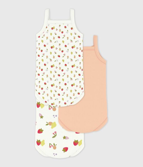 Set van katoenen body's met bandjes variante 1