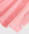 Gestreepte milleraie katoenen pyjama voor meisjes roze PEACHY/wit MARSHMALLOW