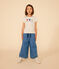 T-shirt van lichte jersey voor meisjes wit AVALANCHE/ MEDIEVAL