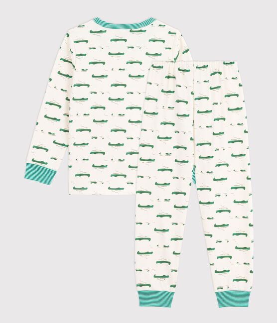 Kinderpyjama van joggingstof met krokodilprint MILK/ MULTICO