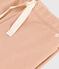 Effen broek in molton voor baby's beige VINTAGE