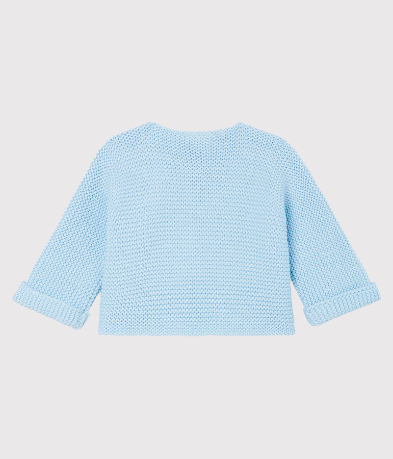 Cardigan baby van tricot 100% katoen blauw TOUDOU