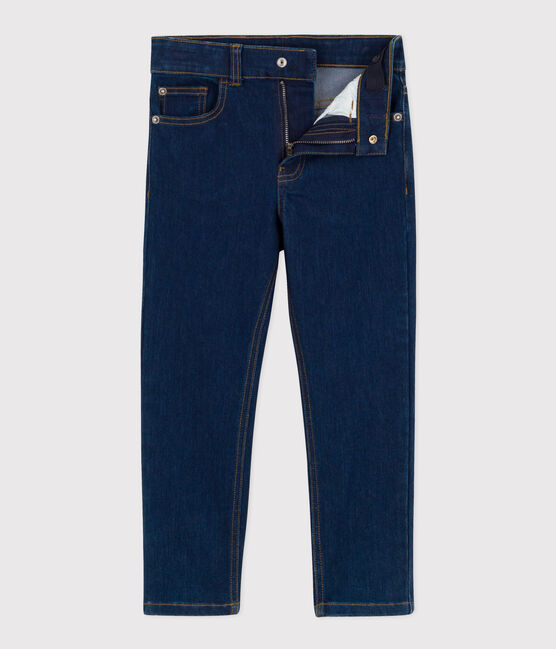 Pantalon droit denim enfant garçon blauw DENIM BRUT