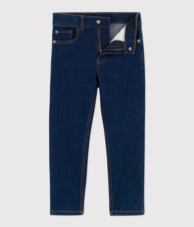 Pantalon droit denim enfant gar&ccedil;on blauw