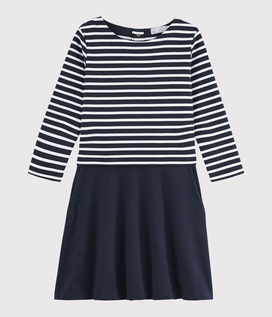 Robe marinière Femme bleu SMOKING/blanc MARSHMALLOW