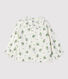 Blouse met bloemenprint van gaas van biokatoen voor baby's